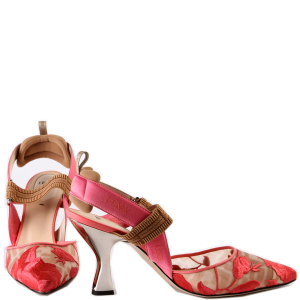パンプス FENDI 'Colibri' slingback 0400022716768_BEIGEMULTI?wid=
