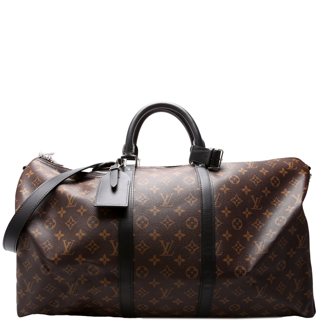【希少】Louis Vuitton Keepol 55 Macassar Keepall Bandoulière 55 MONOGRAM MACASSAR - Bags and Small