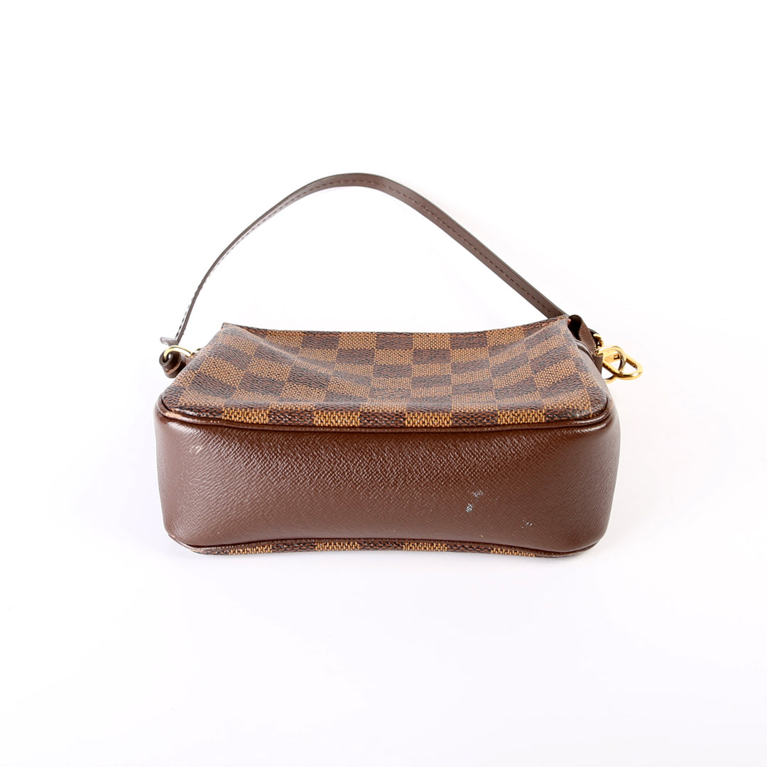 【希少】 LOUIS VUITTON Damier Ebene Trousse Make Up Pouch Trousse Makeup Pouch Damier Ebene