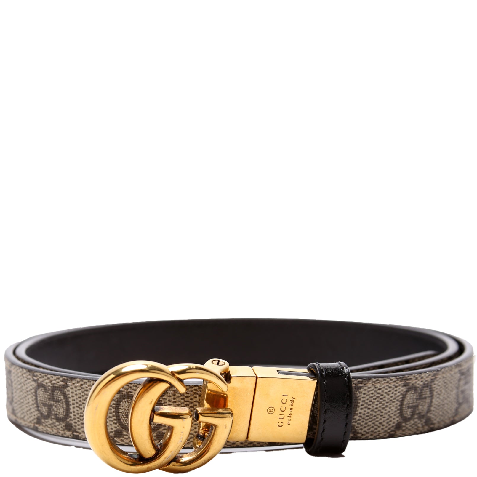 659418 GG Marmont Thin Reversible Supreme/Leather Belt Size 90/36