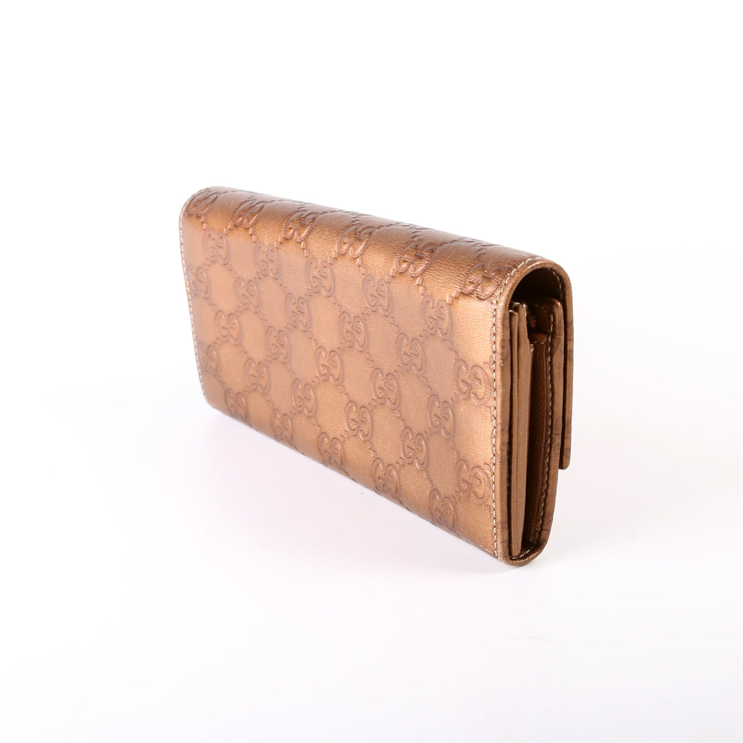 Guccissima Lovely Heart Continental Wallet