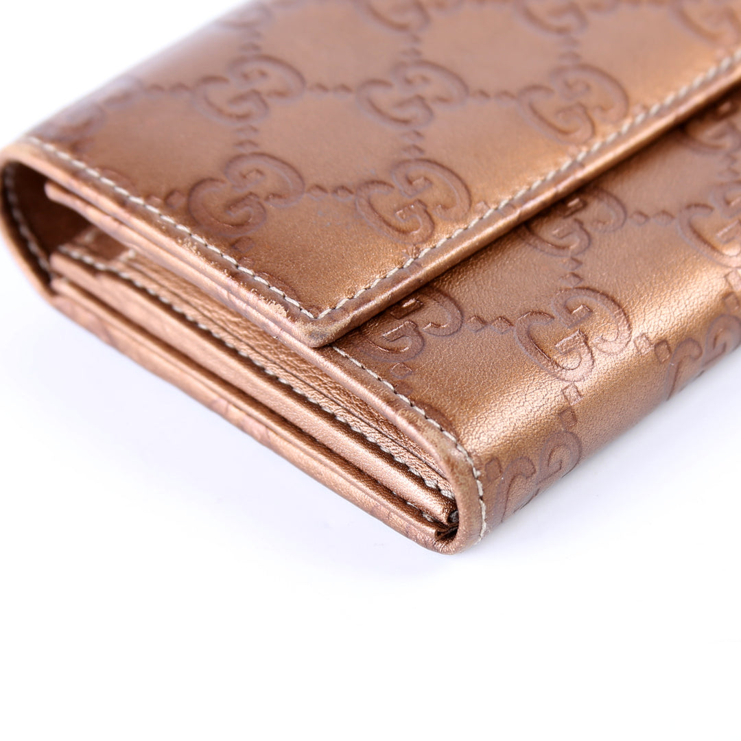 Guccissima Lovely Heart Continental Wallet