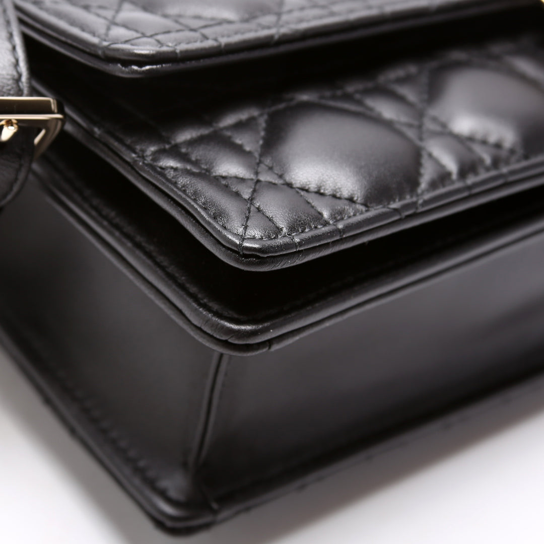 【関税&送料込】Dior My Dior Top Handle Bag My Dior Top Handle Bag Black Cannage Lambskin | DIOR