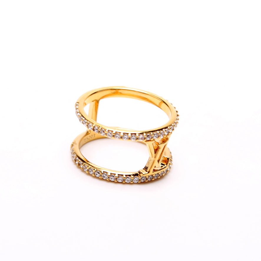 ルイヴィトン size8 LV Iconic Crystal Large Ring Size 8