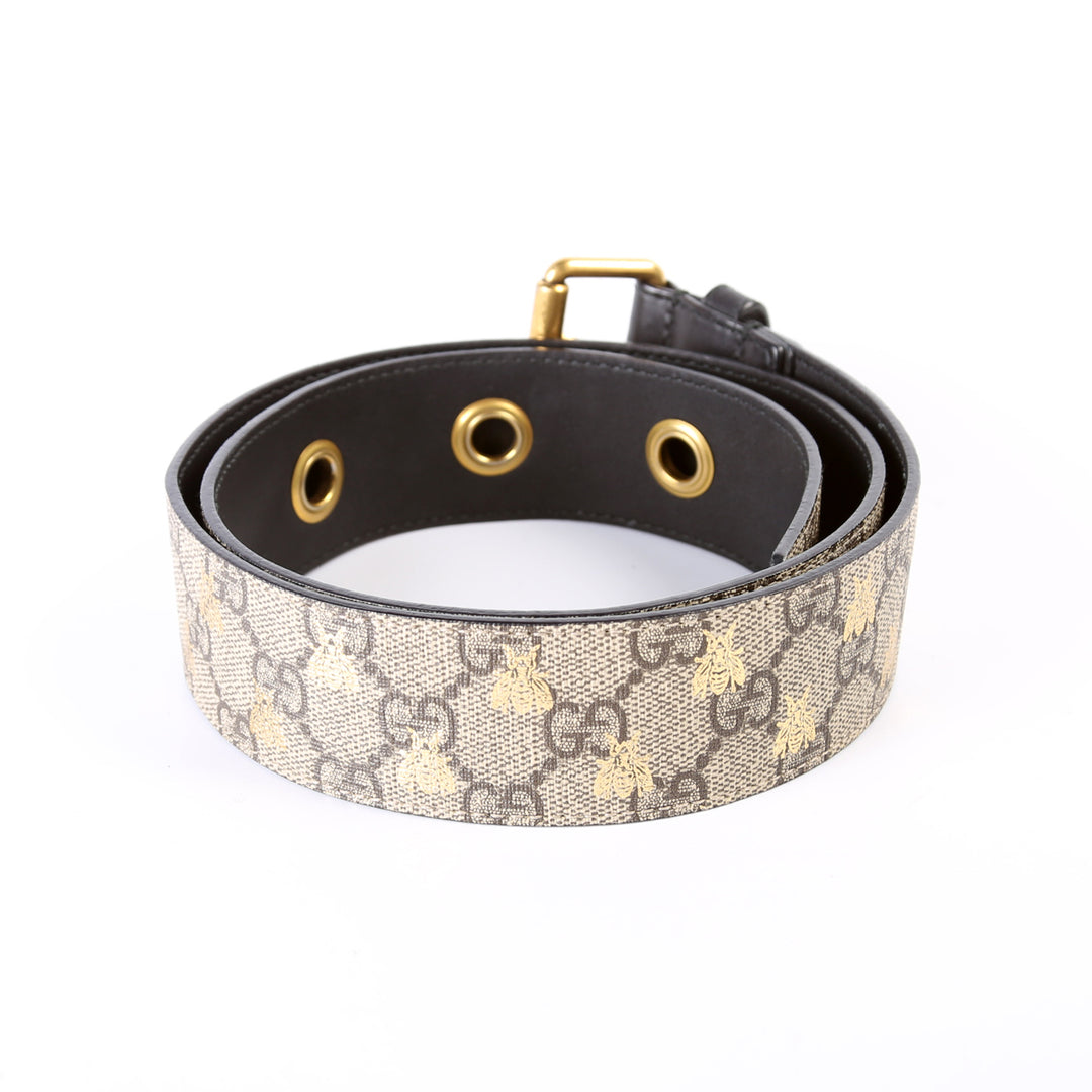 gucci bee belt men's