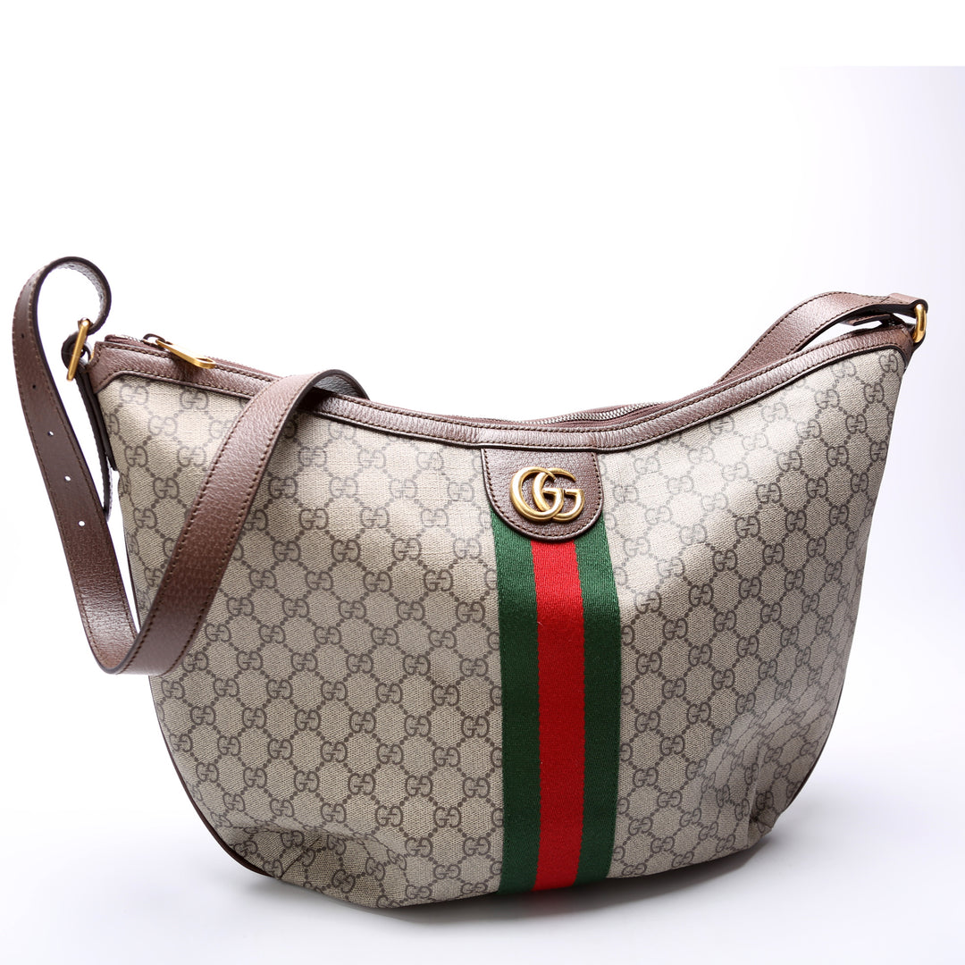 モダンクラシック◇Ophidia スモール バッグ◇GUCCI Ophidia small crossbodybag in beige and ebony Supreme