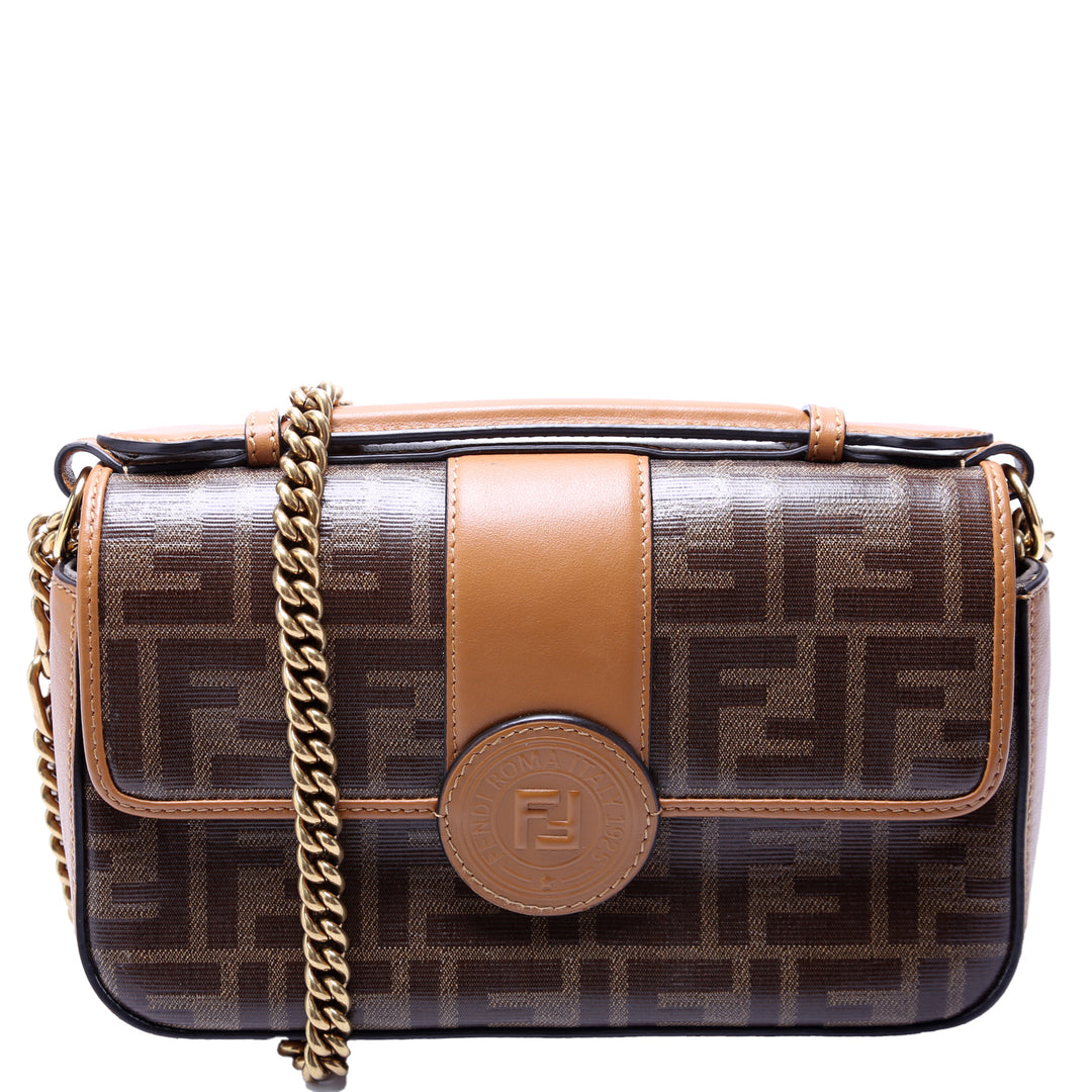 Glazed Fabric Double FF Shoulder 8BT308