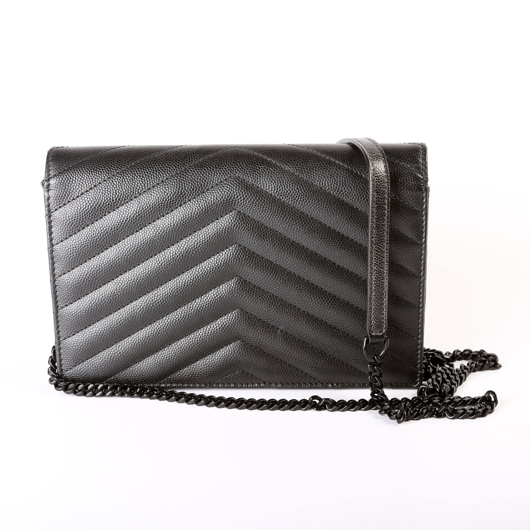 Envelope Chain Wallet 393953 Black