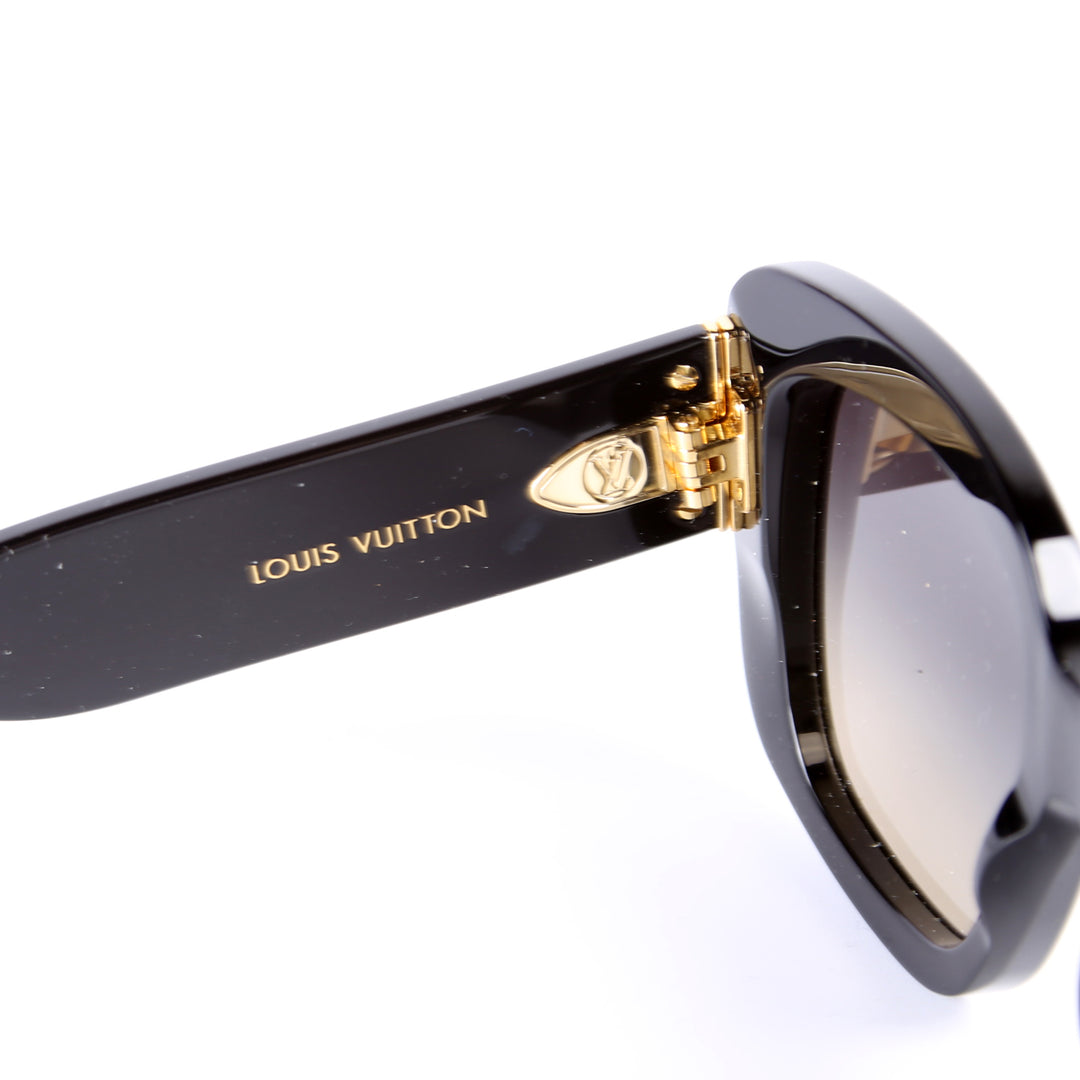 LV Empreinte Square Acetate Sunglasses Black display picture 1