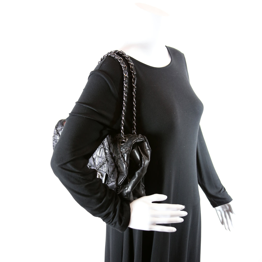 Ultra Stitch Jumbo Flap Calfskin 14M Black