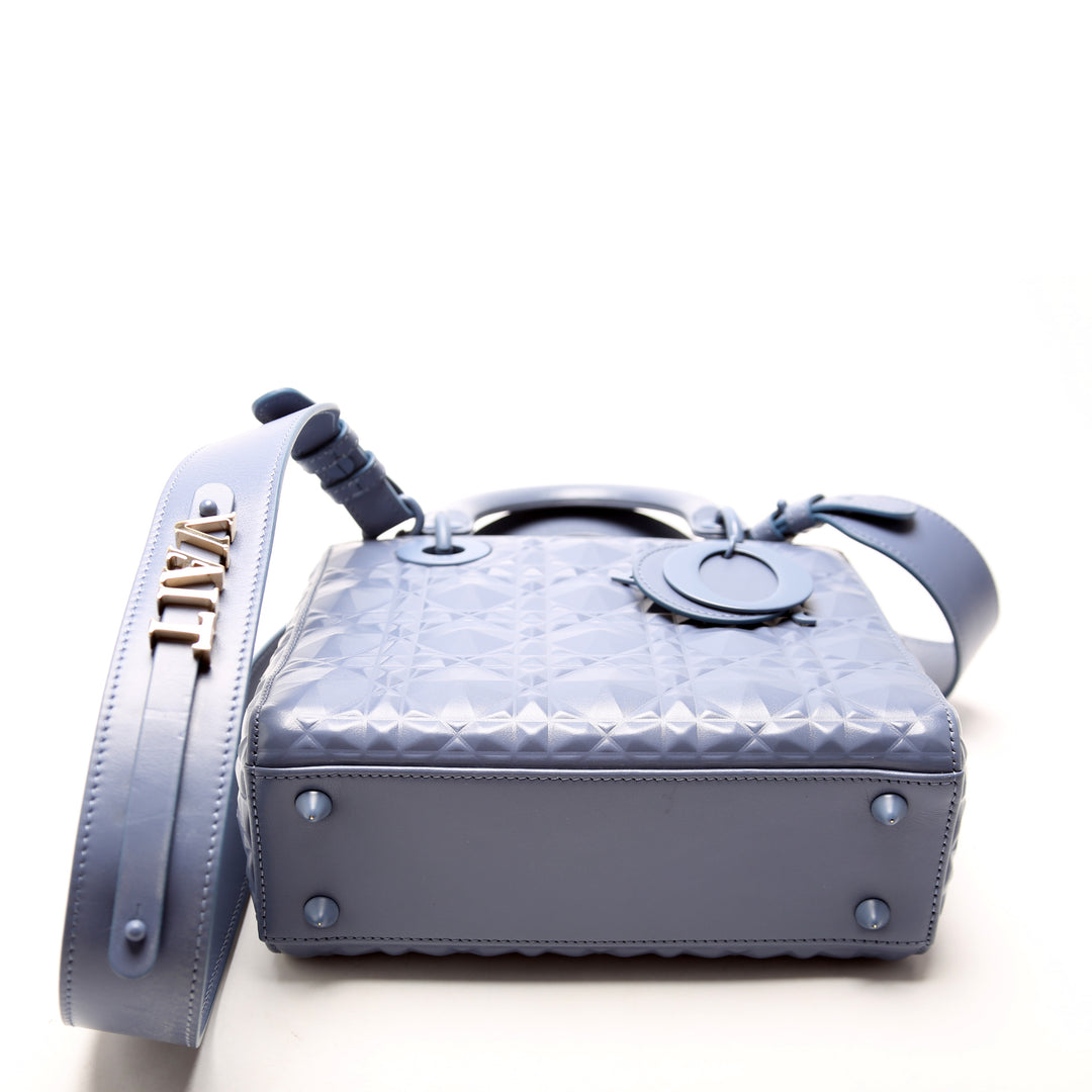 バッグ Dior Lady Dior Lady Dior Medium Diamond Cannage Blue