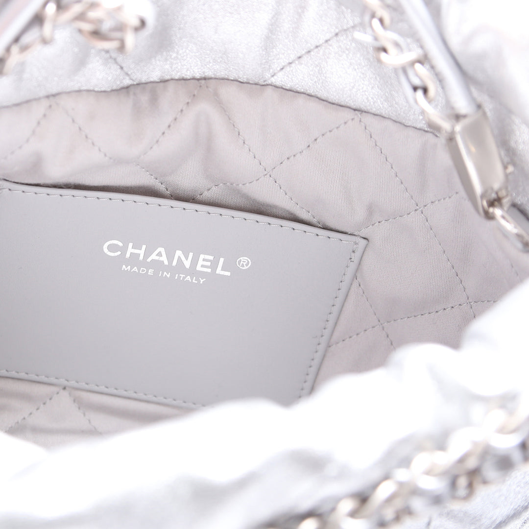 Chanel 22 Mini Metallic Calfskin RFID Silver