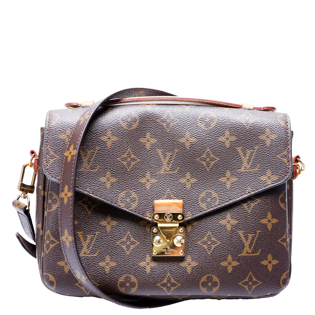 【希少】 LOUIS VUITTON LV Monogram Metis ハンドバッグ Louis Vuitton Metis Monogram Pochette Handbag-100% Authentic