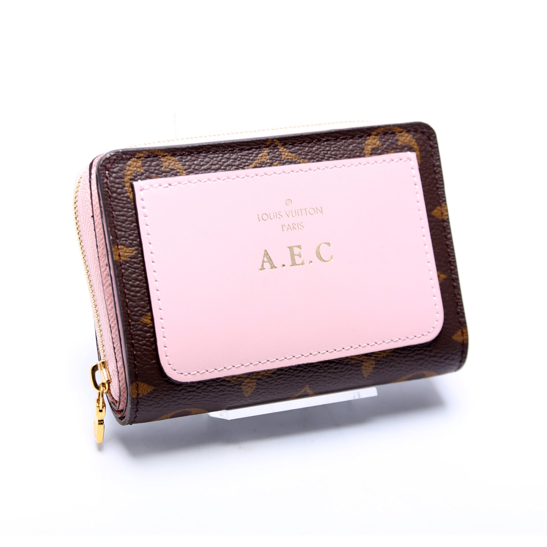 Lou Wallet Monogram Pink