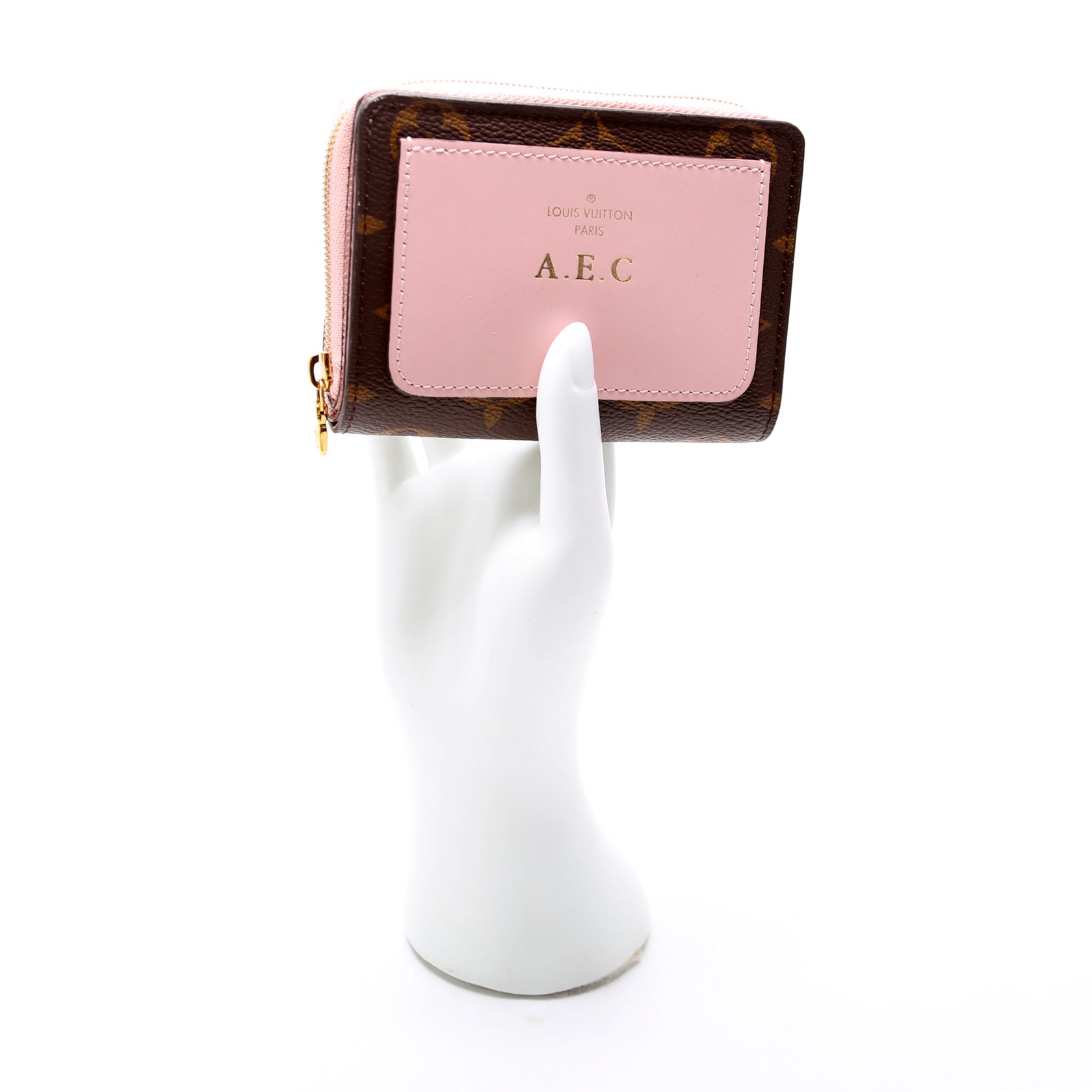 Lou Wallet Monogram Pink