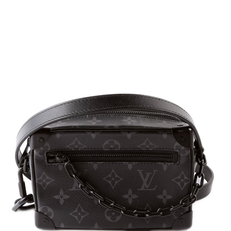 ショルダーバッグ・ポシェット LOUIS VUITTON Mini Soft Trunk Rubber Women's Black Leather Zip Wallet - Clémence Empreinte
