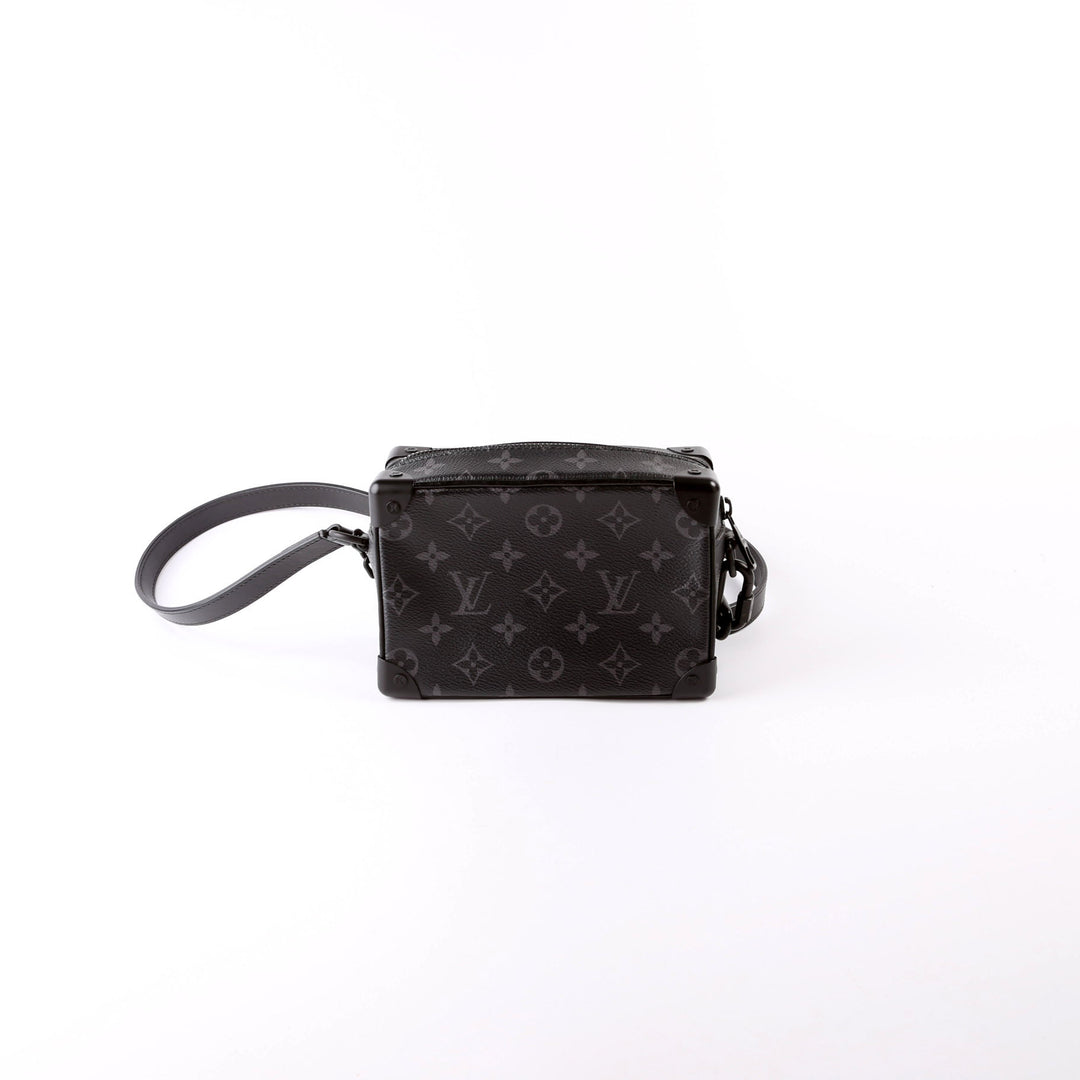ショルダーバッグ・ポシェット LOUIS VUITTON Mini Soft Trunk Rubber Women's Black Leather Zip Wallet - Clémence Empreinte