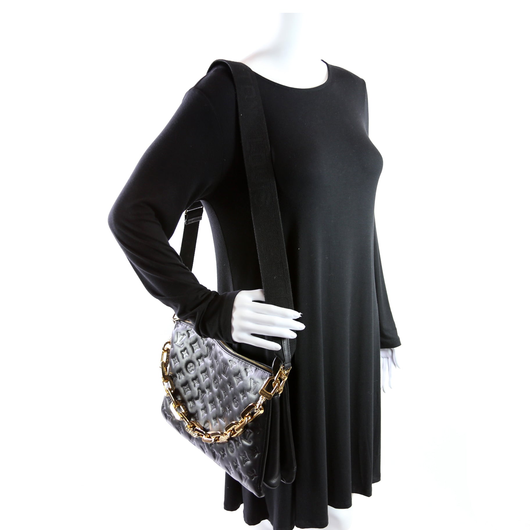 Coussin MM Lambskin Black