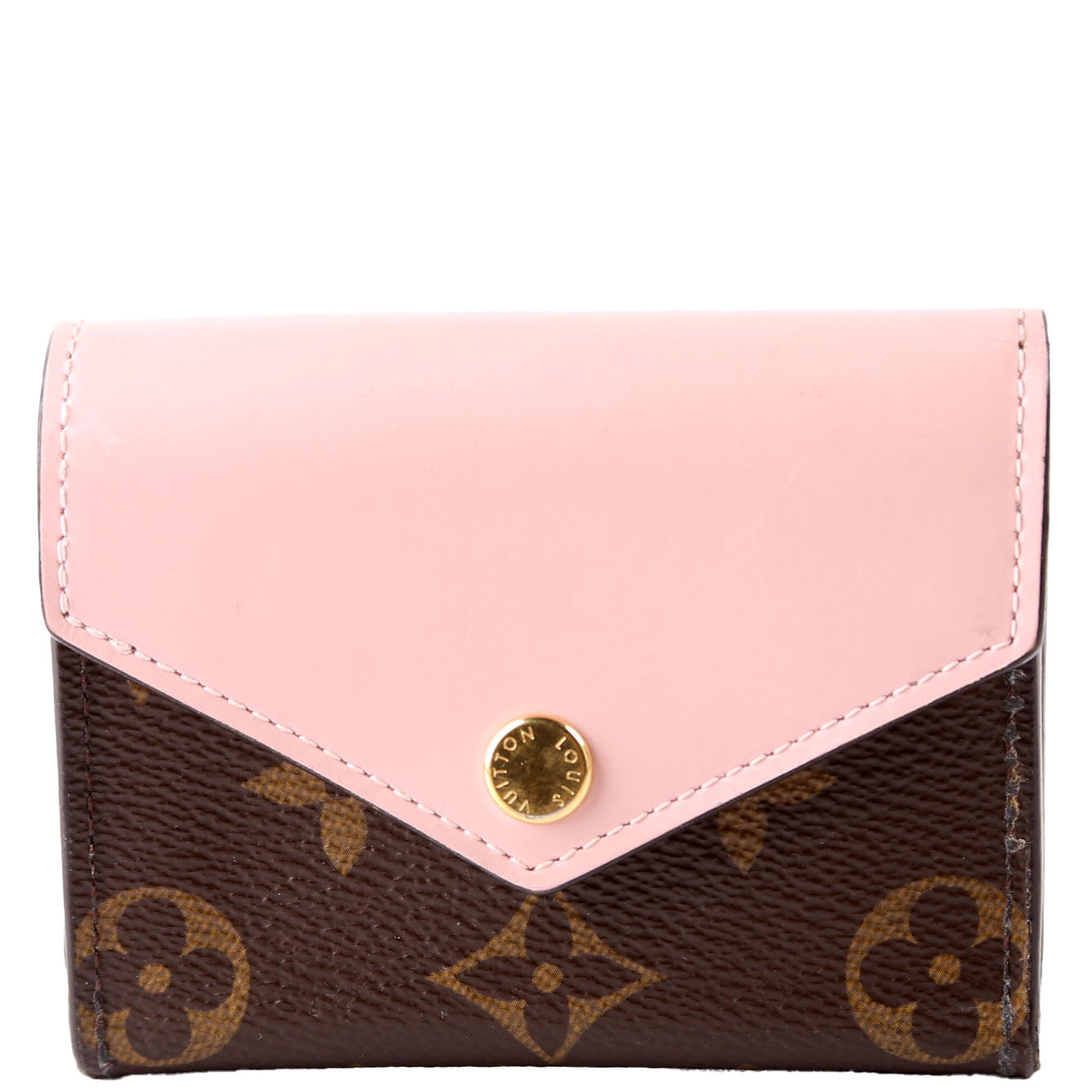 Zoe Wallet Monogram Pink