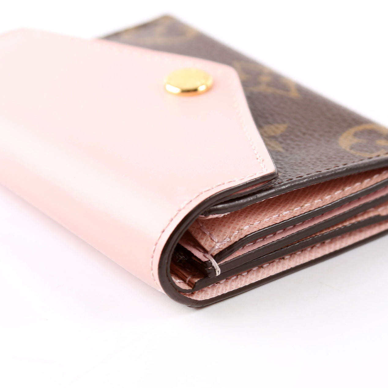Zoe Wallet Monogram Pink