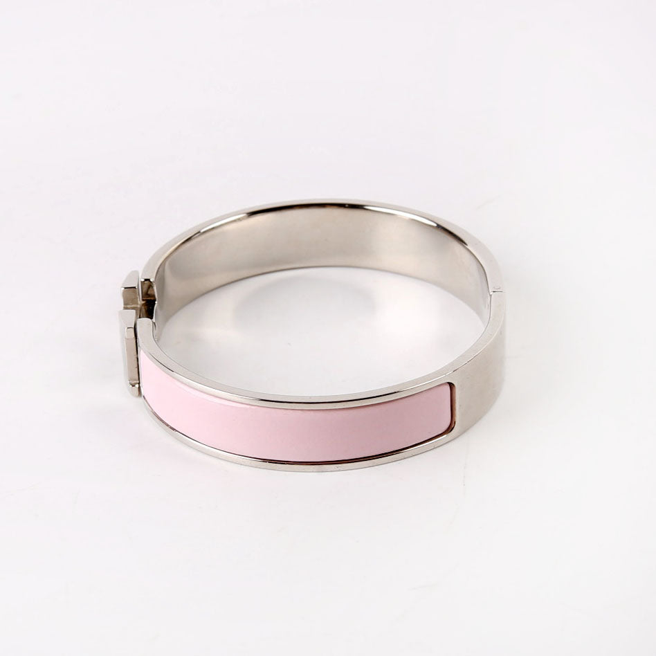 Clic Clac Narrow GM Bracelet Silver/Pink