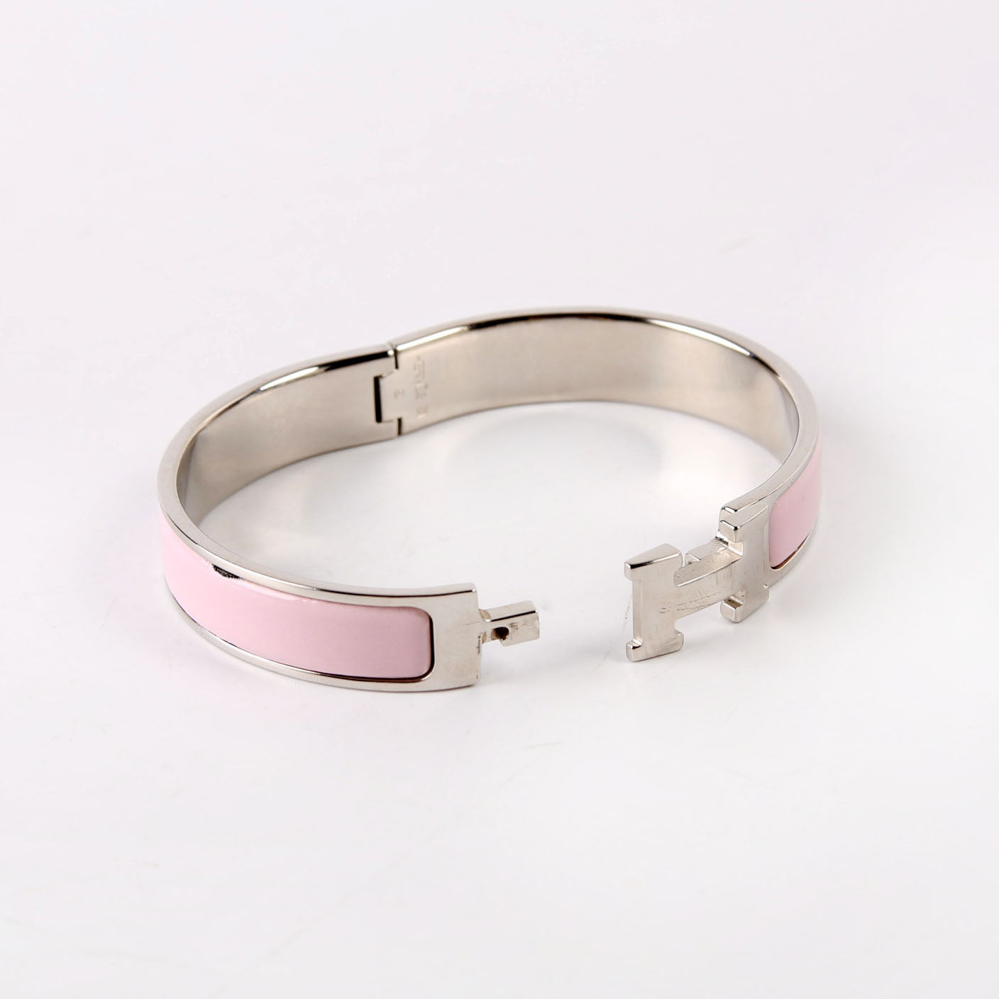 Clic Clac Narrow GM Bracelet Silver/Pink