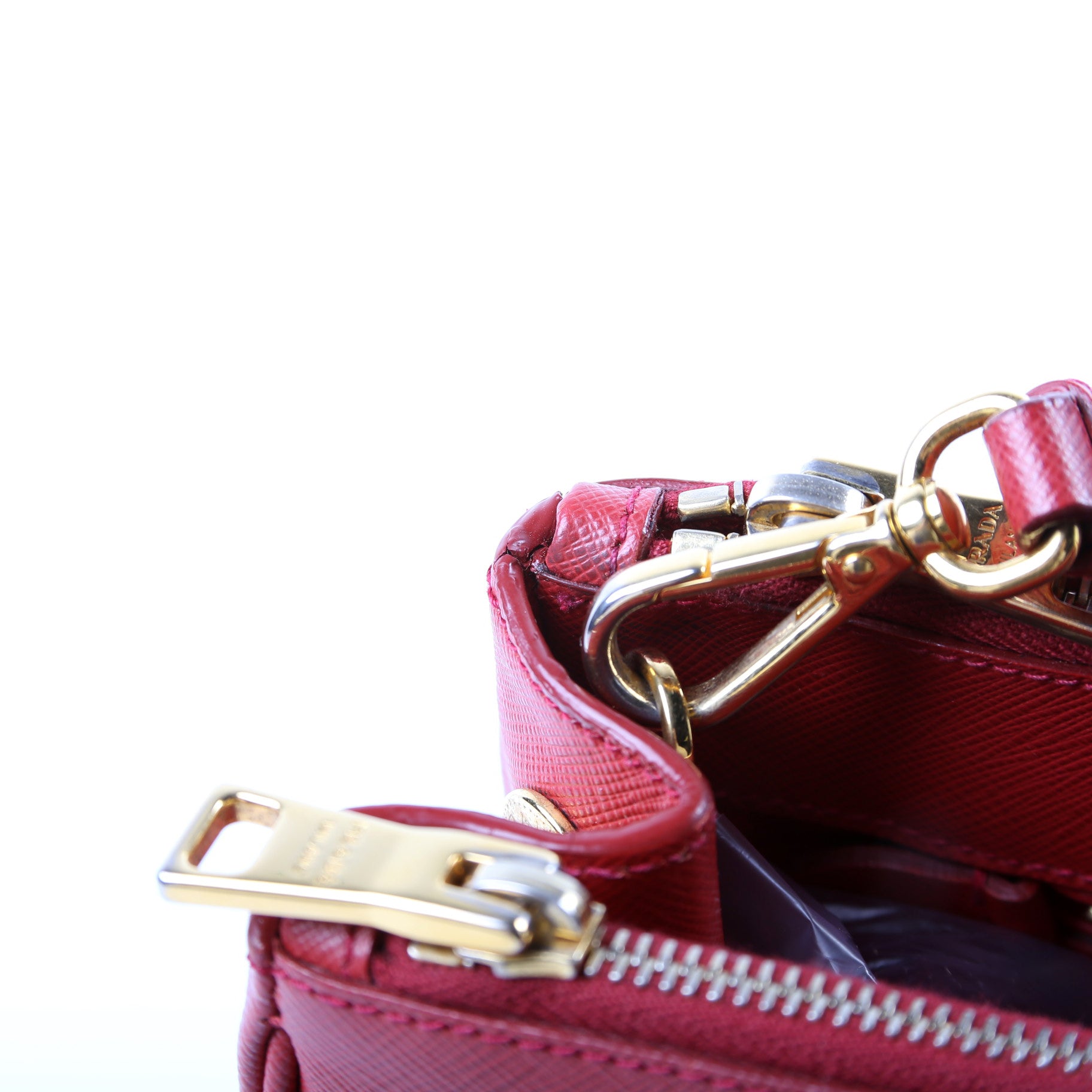 Saffiano Galleria Medium Red