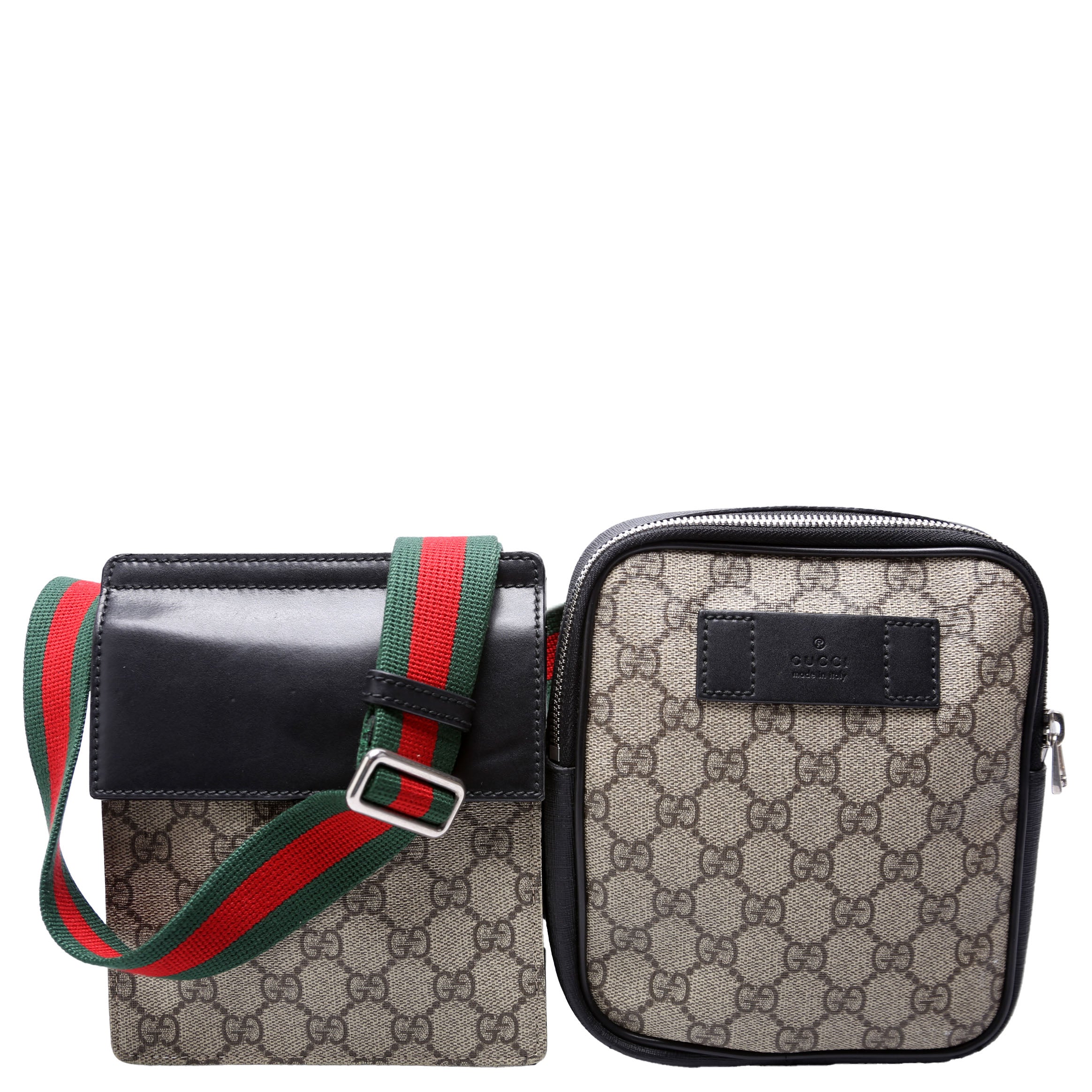 450956 GG Supreme Belt Bag Black