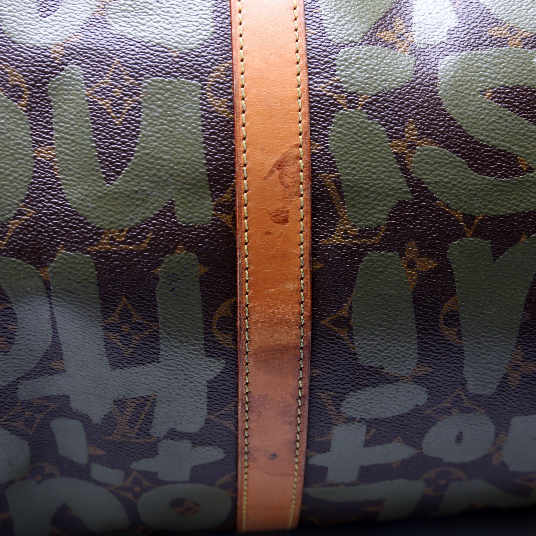 Keepall 50 Graffiti Monogram Green