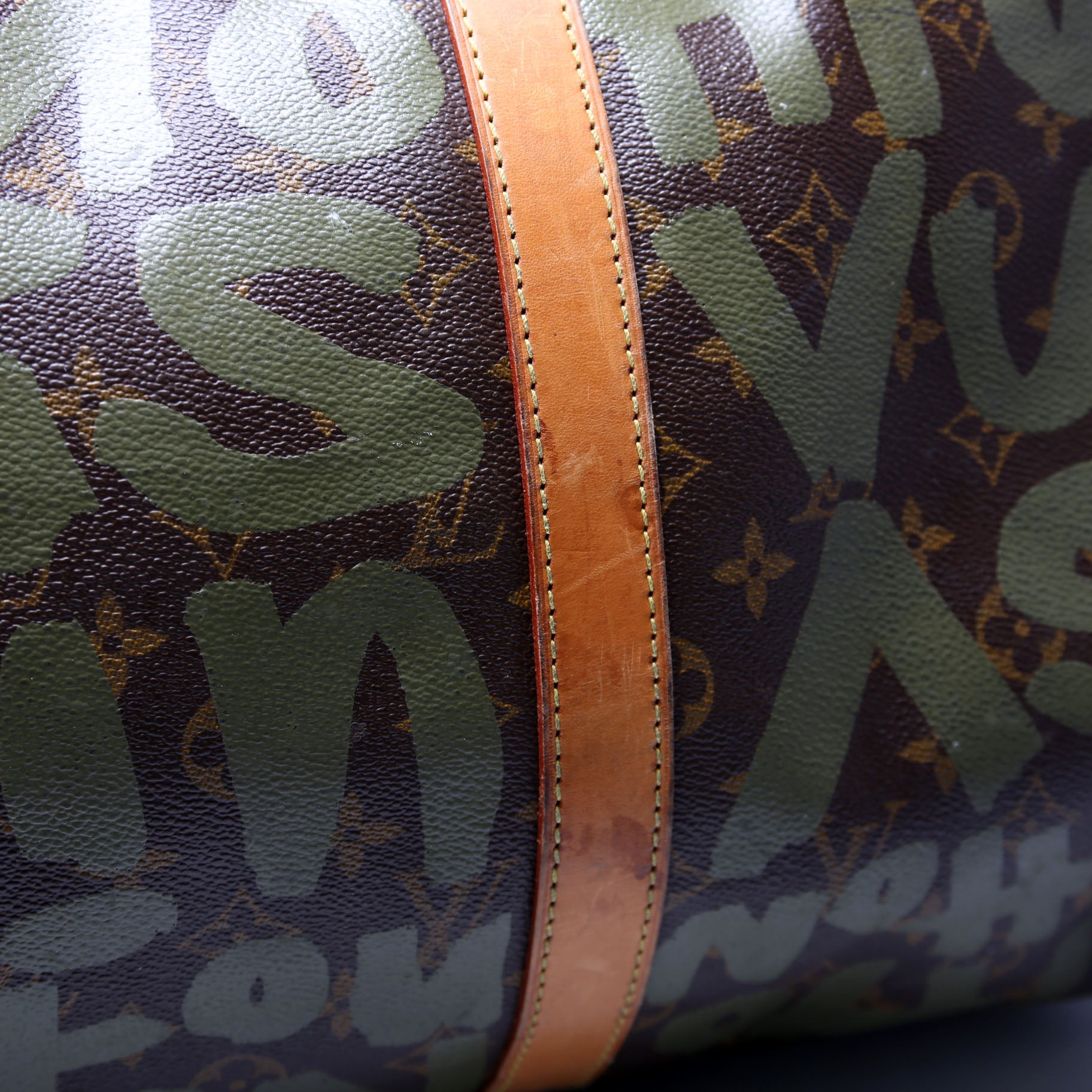 Keepall 50 Graffiti Monogram Green