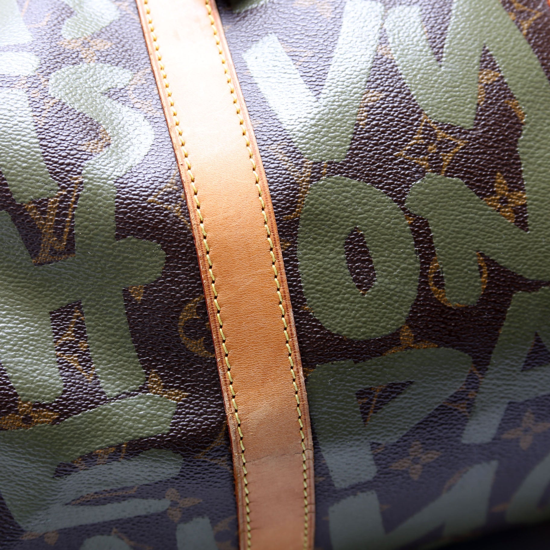 Keepall 50 Graffiti Monogram Green