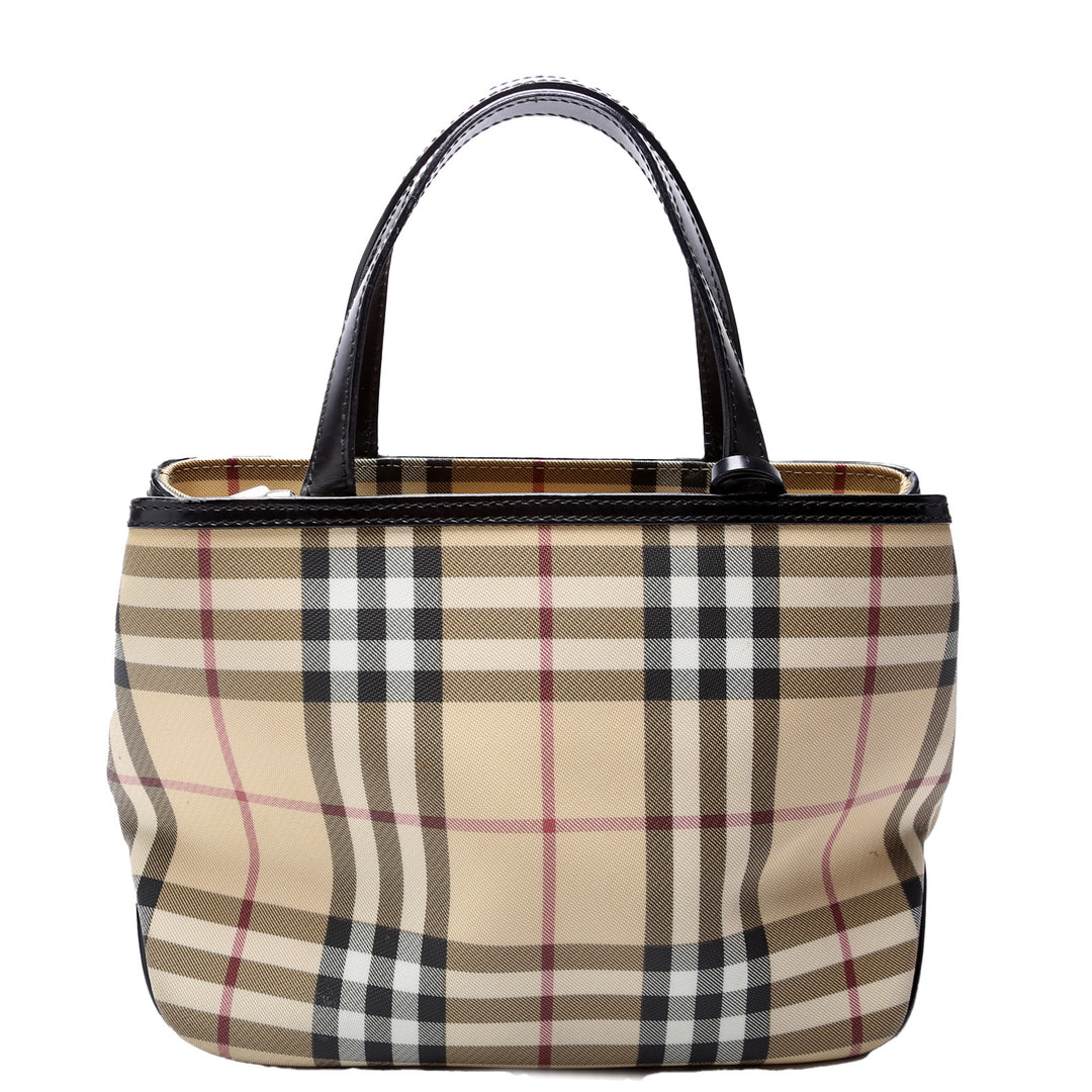 Nova Check Coated Canvas Small Tote Nova Check Coated Canvas Small Tote
