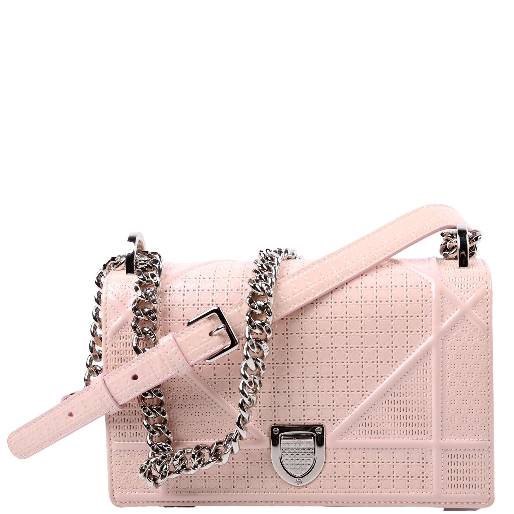 Diorama Patent Micro-Cannage Pink