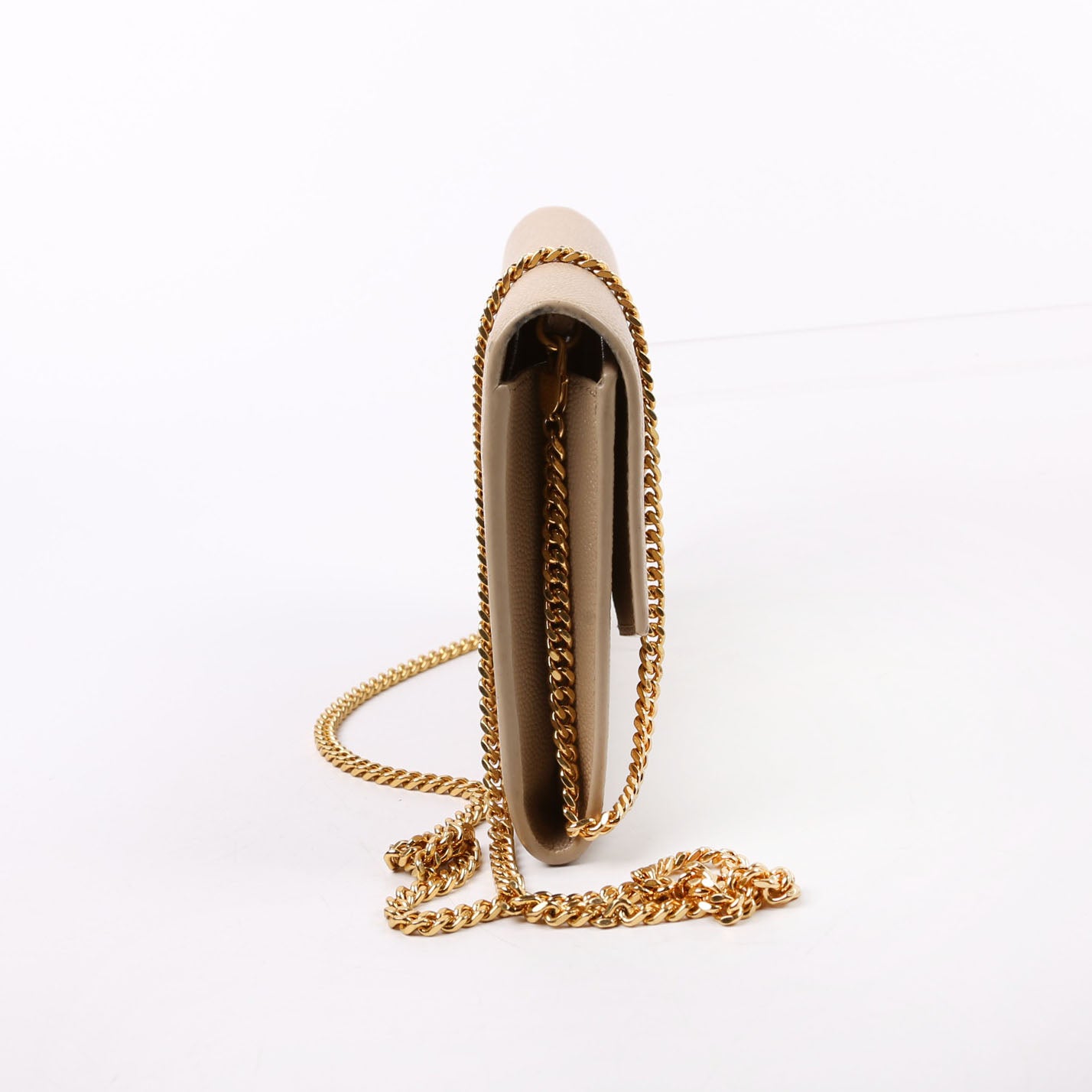 Uptown Chain Wallet Grain Taupe