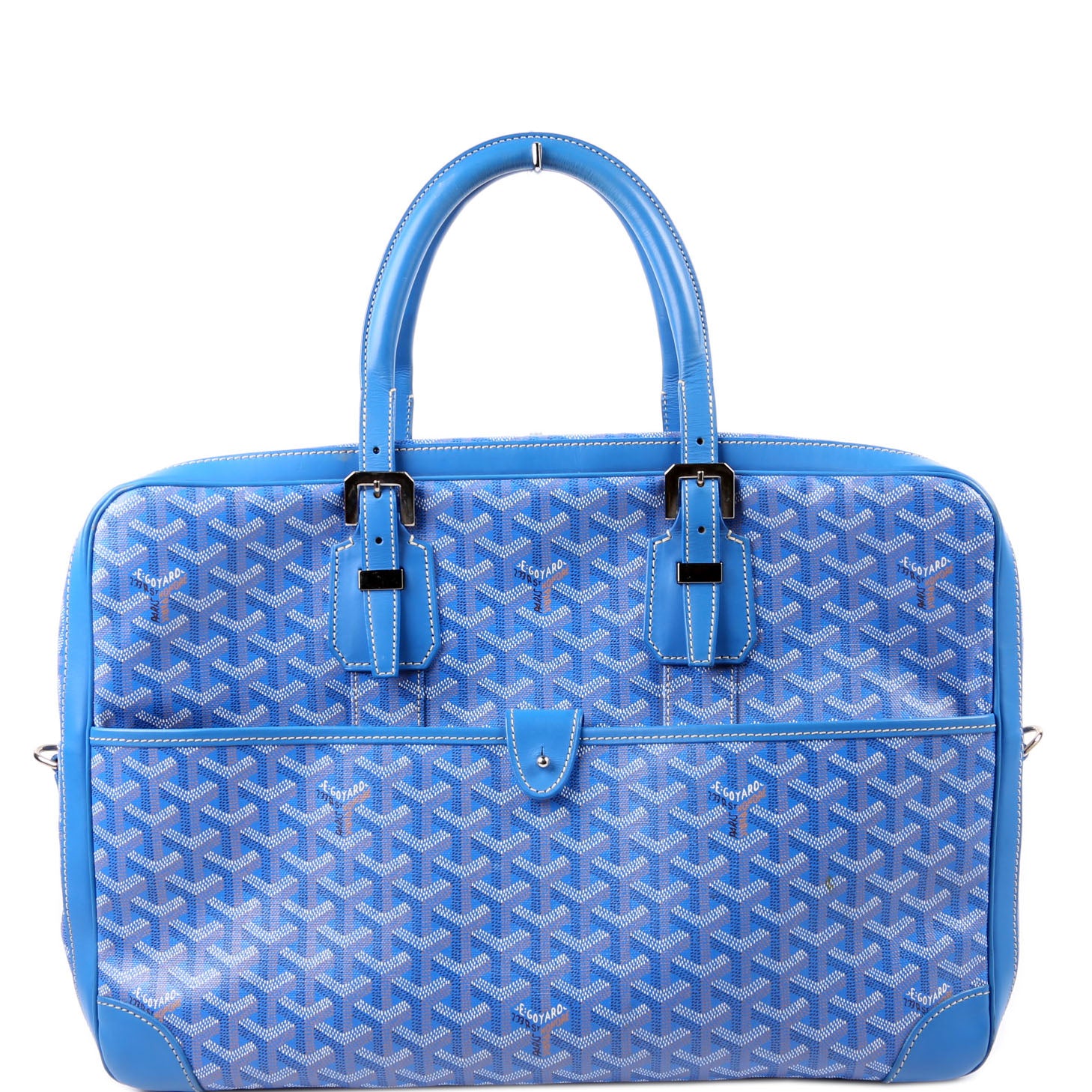 Ambassade MM Briefcase Goyardine Canvas Blue