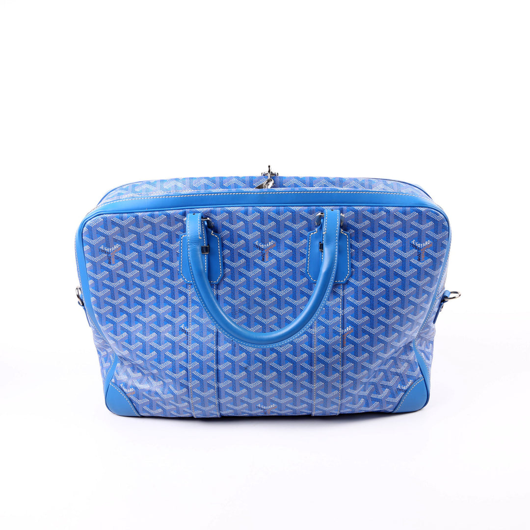 Ambassade MM Briefcase Goyardine Canvas Blue
