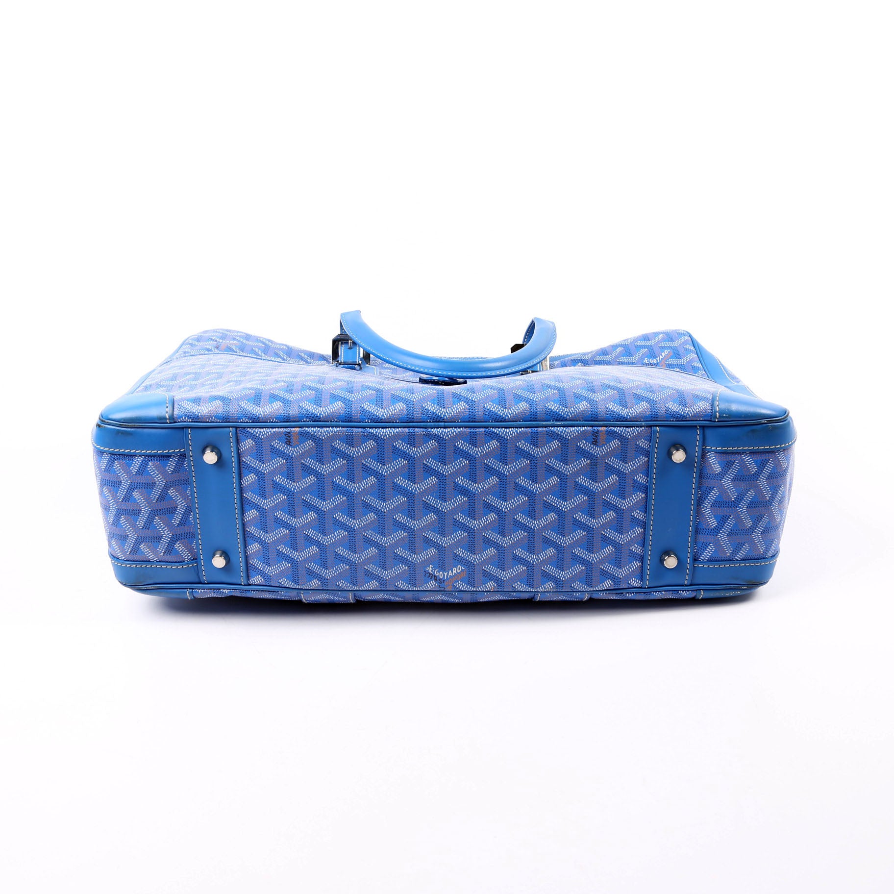 Ambassade MM Briefcase Goyardine Canvas Blue