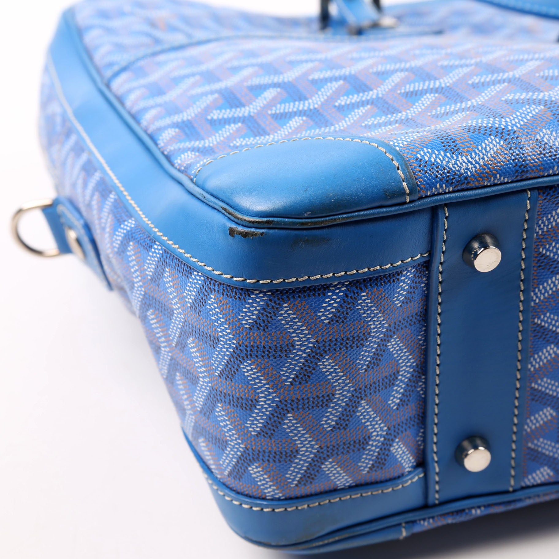 Ambassade MM Briefcase Goyardine Canvas Blue