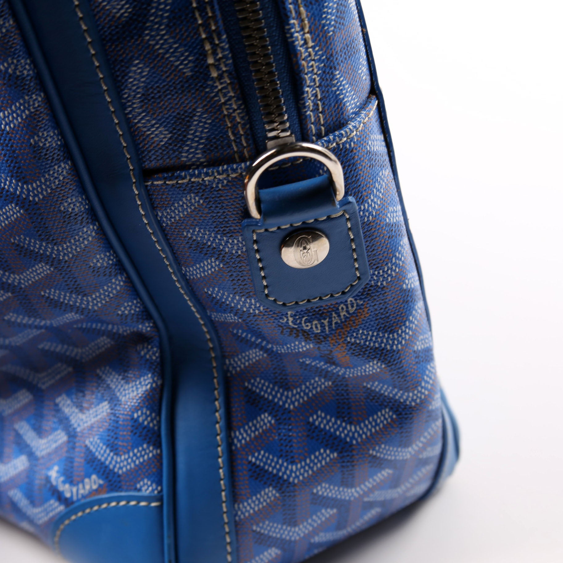 Ambassade MM Briefcase Goyardine Canvas Blue