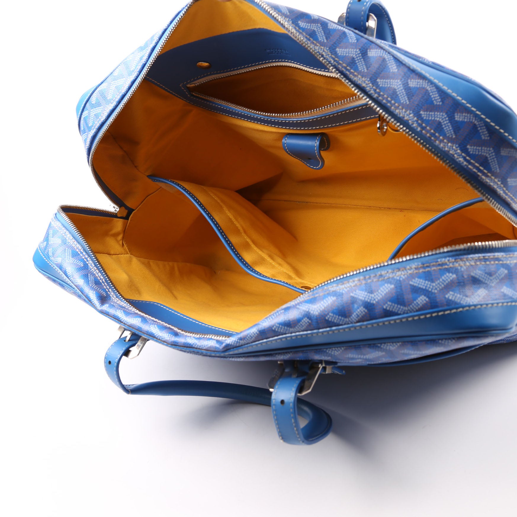 Ambassade MM Briefcase Goyardine Canvas Blue