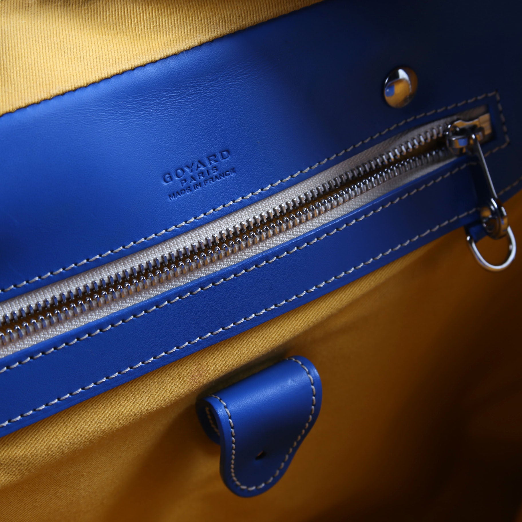 Ambassade MM Briefcase Goyardine Canvas Blue
