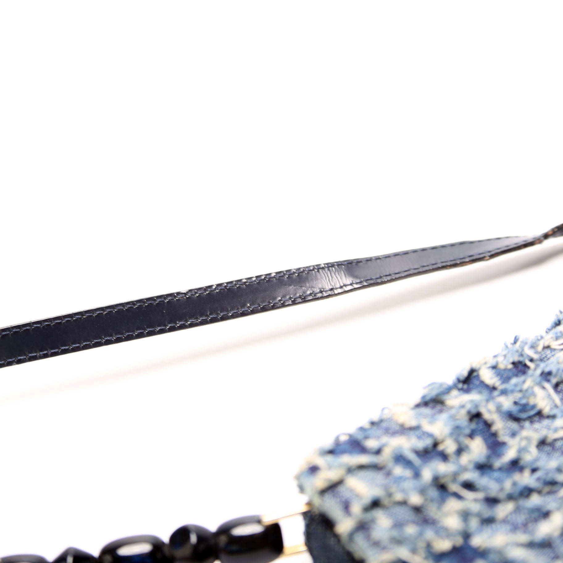 Malice Denim Shoulder Bag Blue