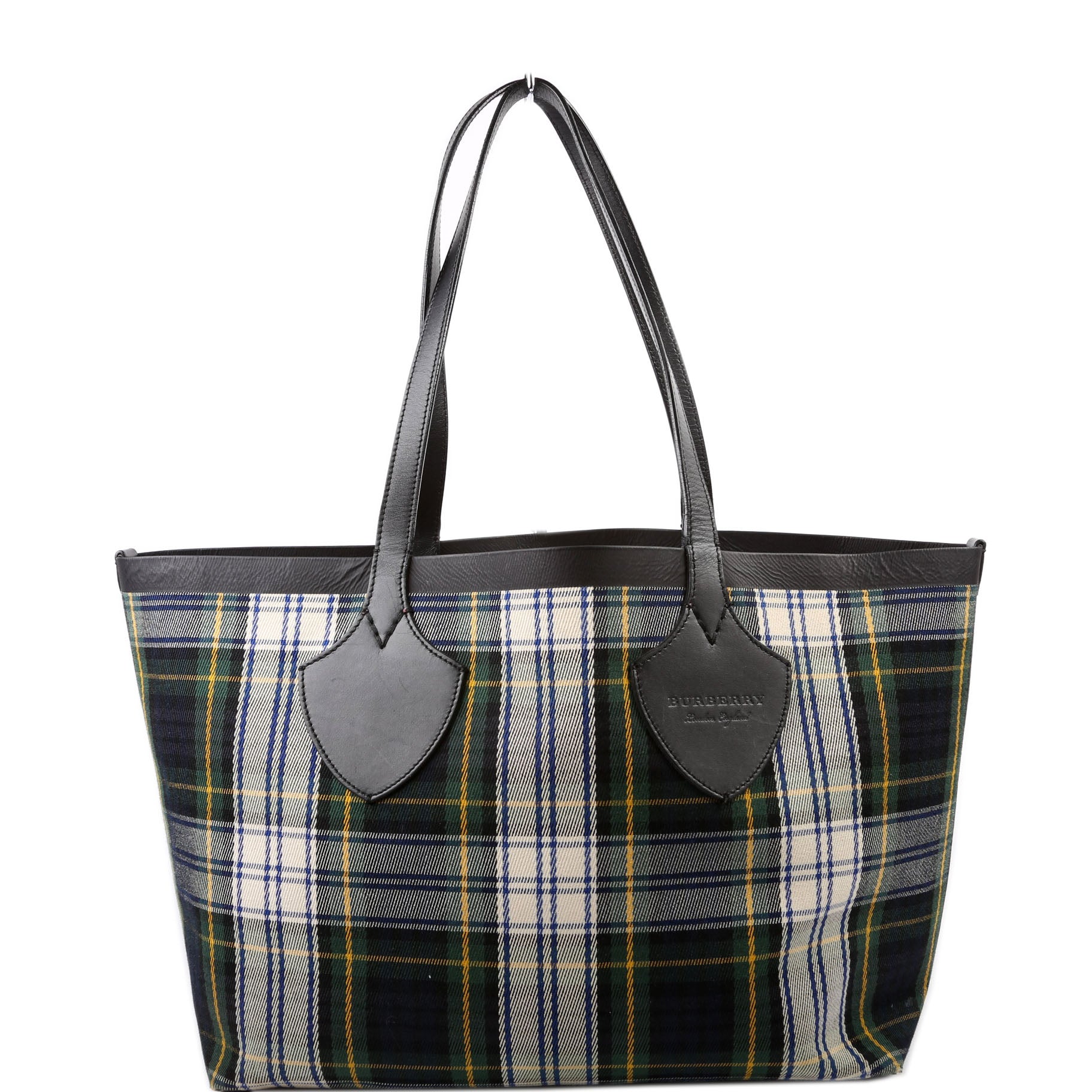 Vintage Check Large Reversible Tote Black/Multicolor
