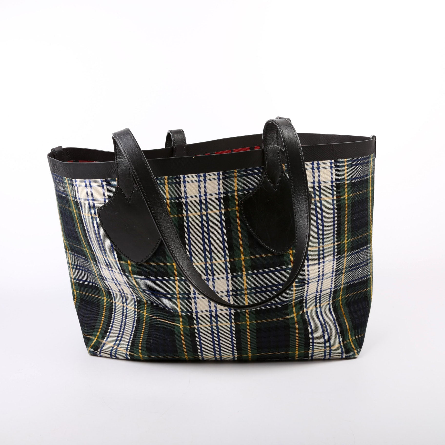 Vintage Check Large Reversible Tote Black/Multicolor