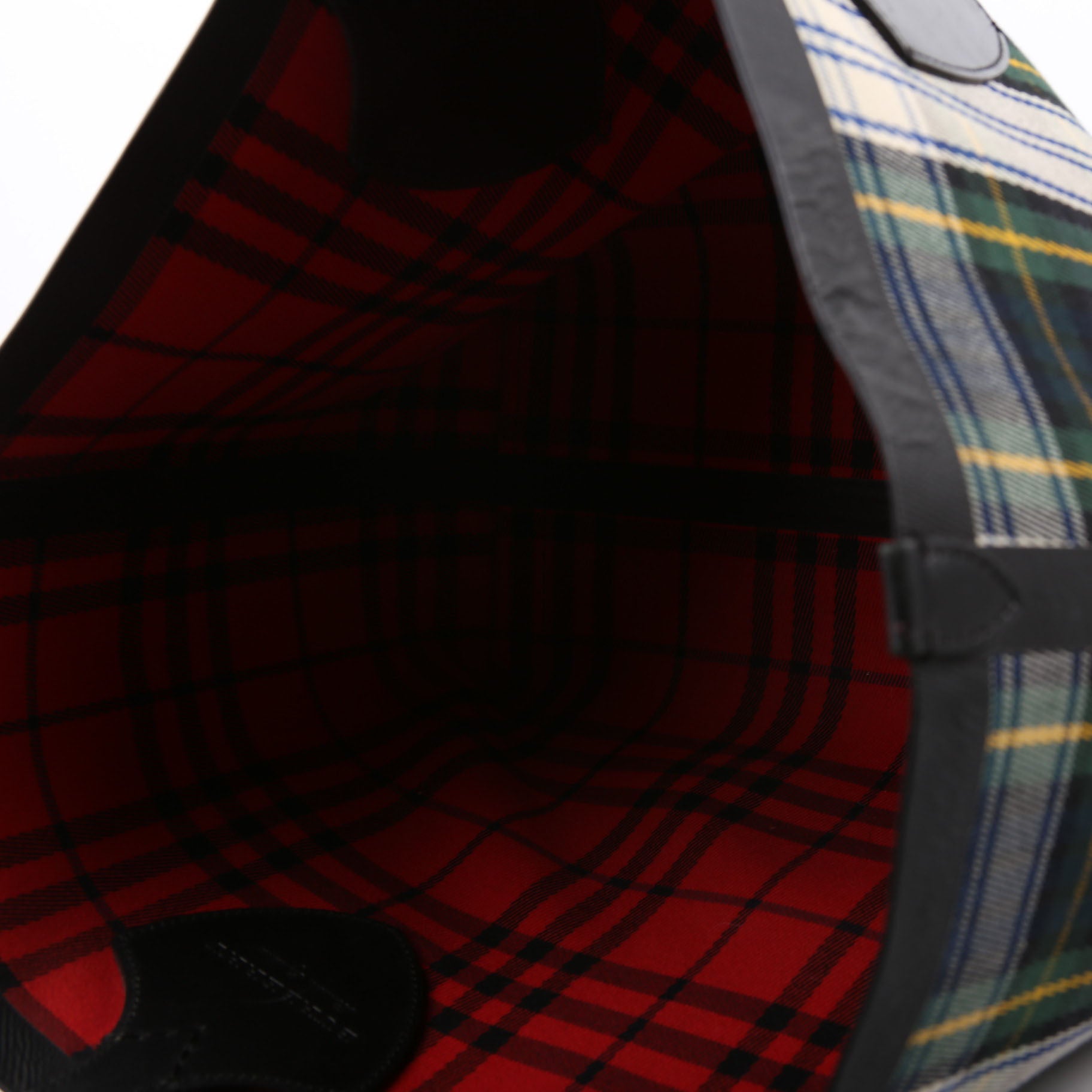 Vintage Check Large Reversible Tote Black/Multicolor