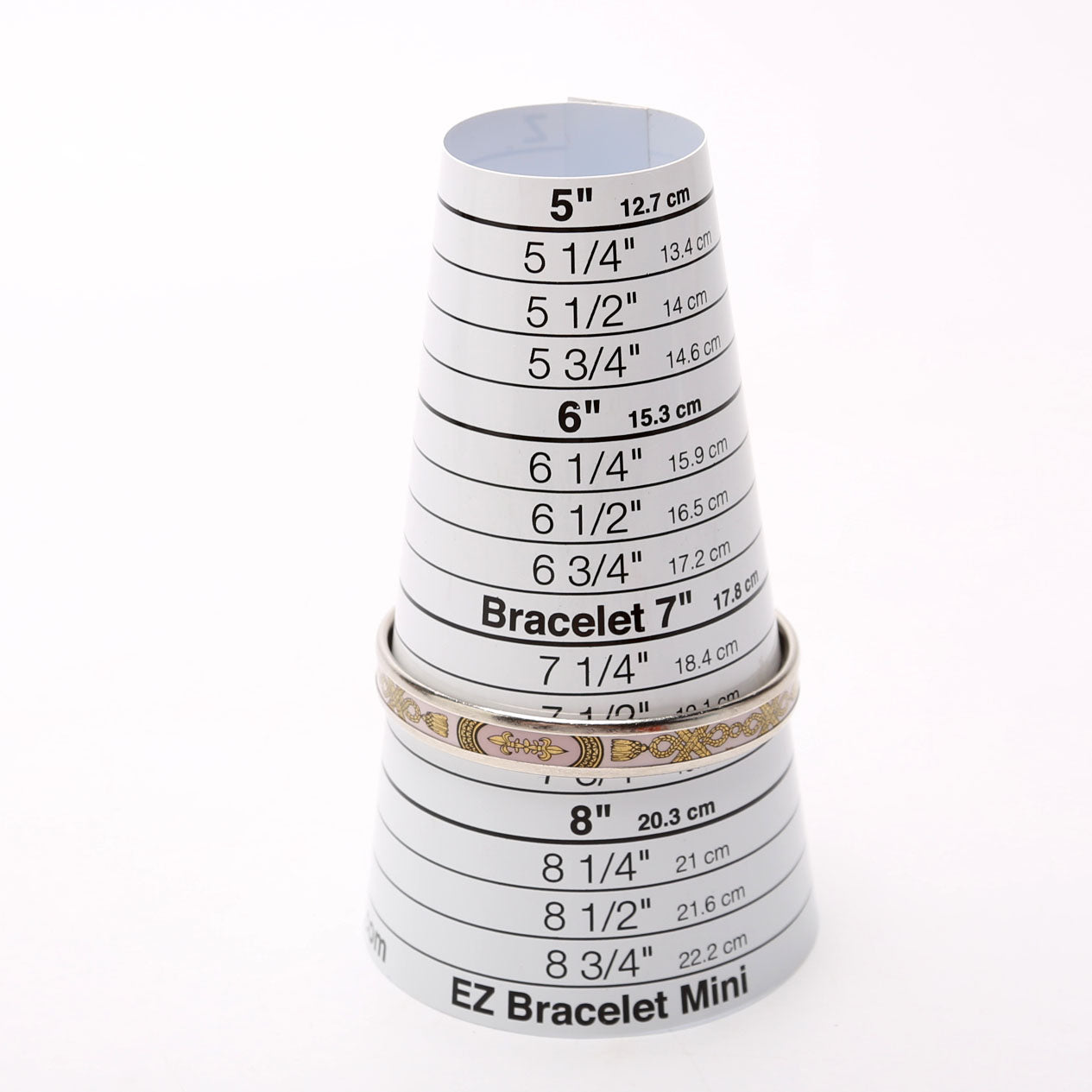 Printed Enamel Narrow Bangle Bracelet