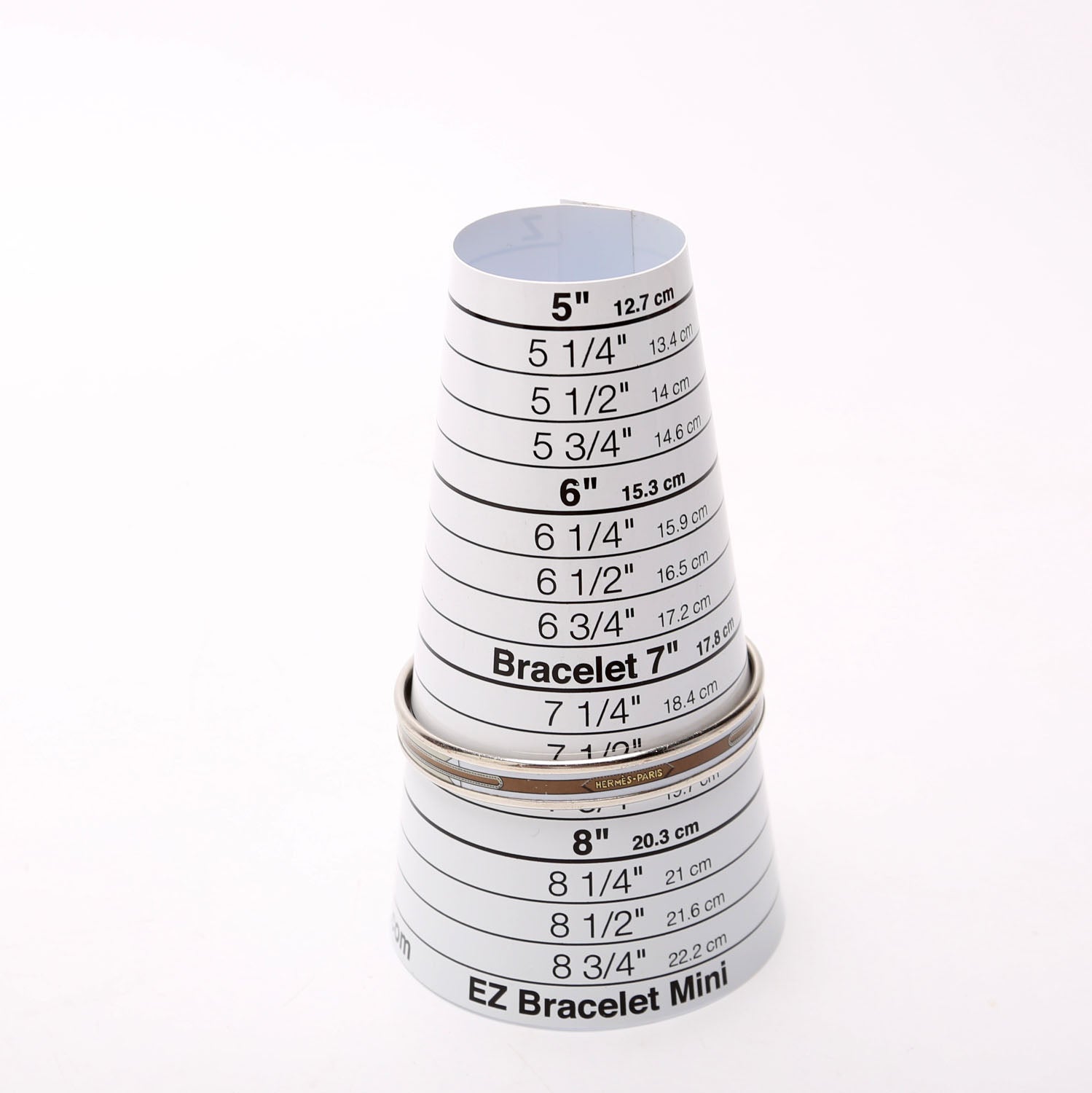 Printed Enamel Narrow Bangle Bracelet