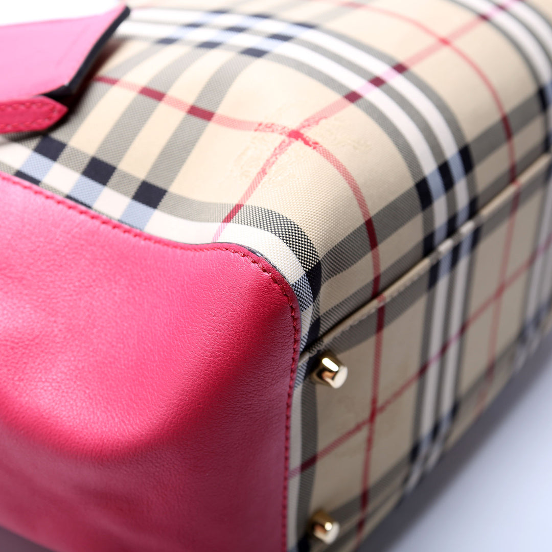 Haymarket Check Small Canterbury Tote Pink