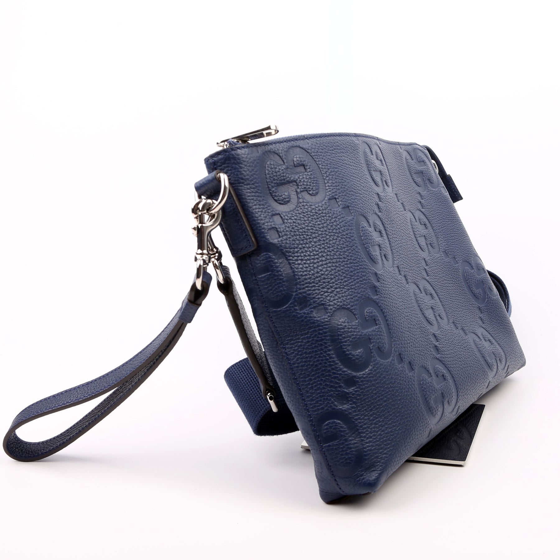 【完売必至】グッチ■メッセンジャーバッグ 696009 ユニセックス 696009 Jumbo GG Messenger Blue