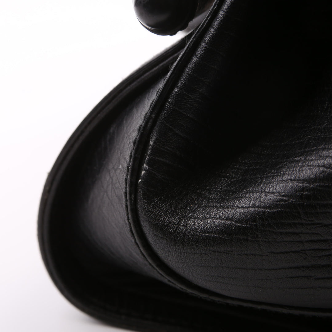 111713 GG Canvas Bamboo Bullet Medium Black